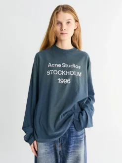 FN-UX-TSHI000016 T-Shirt i Mørkeblå