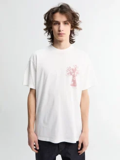 Forma T-Shirt i Hvid heavy stone wash