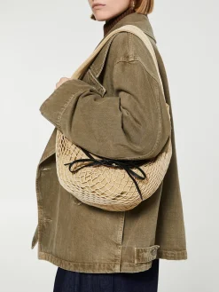 Fortune Croissant Filt Taske i Lys Beige