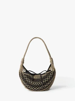 Fortune Croissant Filt-taske i Light Beige/Marron Glace