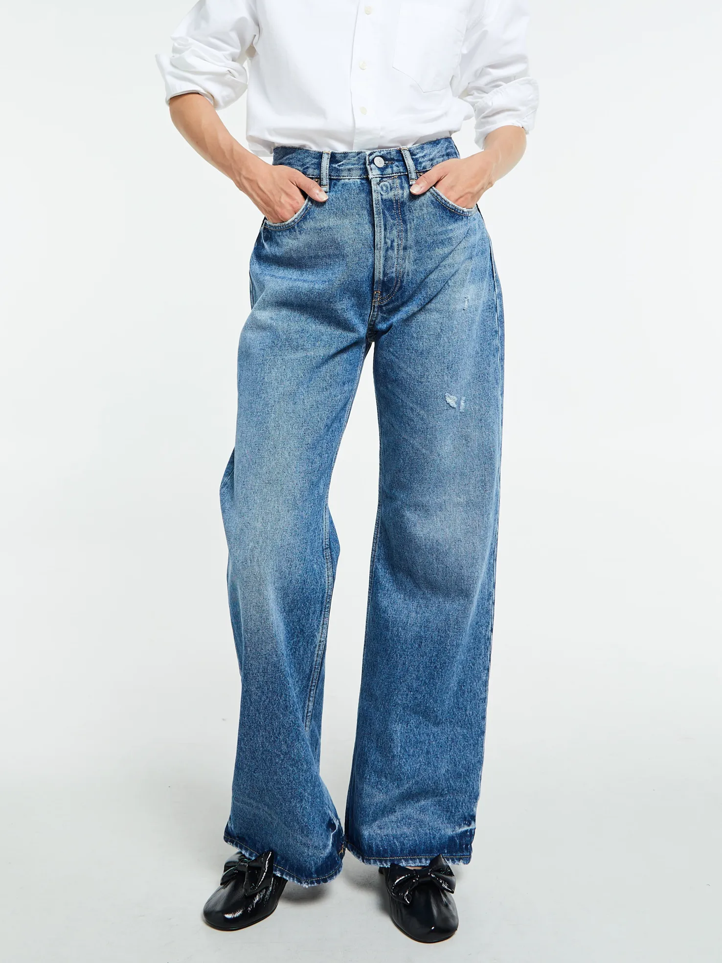 2021F Regular Fit Jeans i Mid Blue