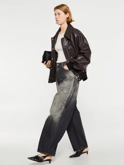 2023F Super Baggy Fit Jeans i Black Trafalgar