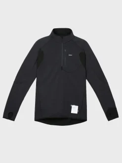 FuzzFleece Half-Zip i Sort