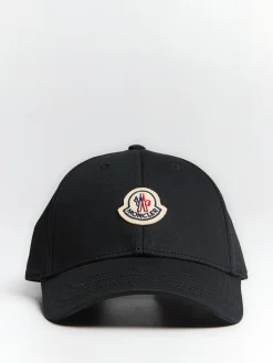 Gabardine Baseball Cap i Sort