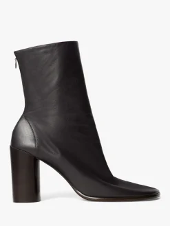 Glove Ankle Boots 80 i Mørk Chokolade