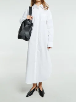 Helena Skjorte Kjole i Hvid