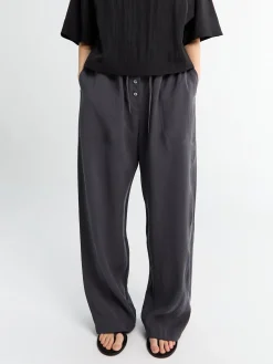 Hera Draw Cord Pant i Grå