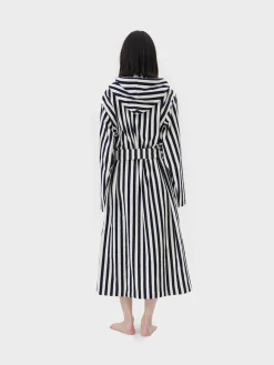 Hooded Badekåbe i Humbug Stripes