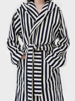 Hooded Badekåbe i Humbug Stripes