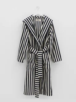 Hooded Badekåbe i Humbug Stripes