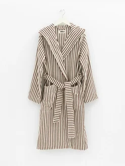 Hooded Badekåbe i Kodiak Stripes