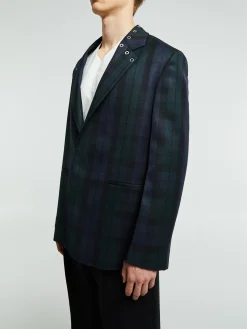 Jakke i Navy Checked