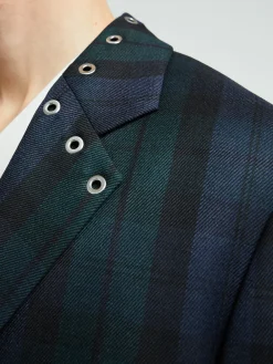 Jakke i Navy Checked