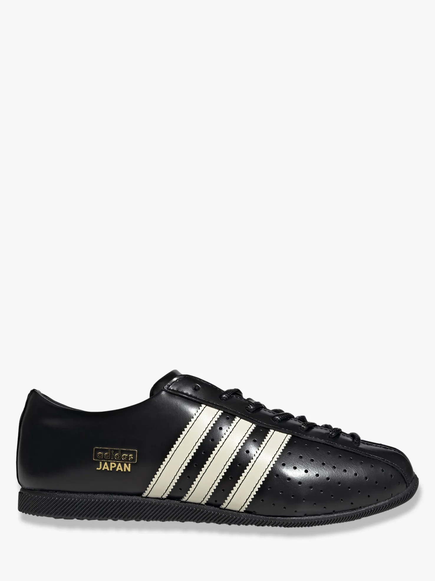 Japan Lux Sneakers in Core Black, Cloud White og Gold Metallic