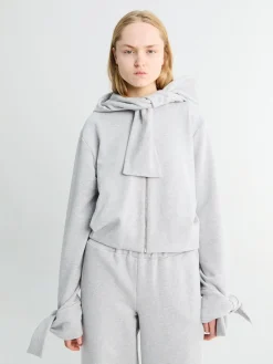 Jet Hoodie i Grå Melange