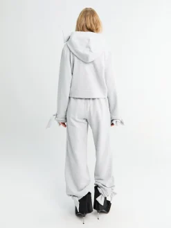 Jet Hoodie i Grå Melange