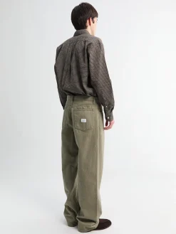 Korshavn Relaxed 5 Pocket Heavy Twill Shorts i Vetiver