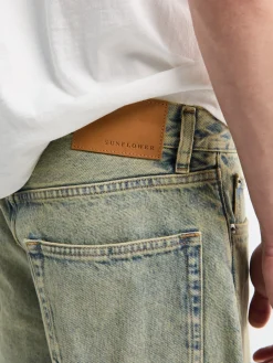 Korte Løse Shorts i Lys Vintage Støv