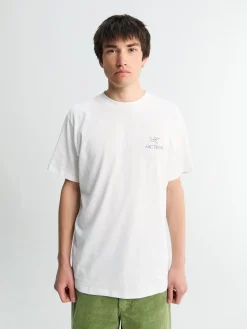 Kragg SL Cotton Bird Word Shortsleeved i Hvid Lys