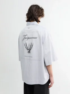 La Chemise Cardigan i Rosmarin Lyseblå