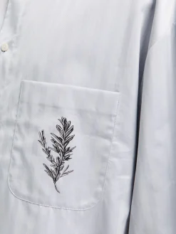 La Chemise Cardigan i Rosmarin Lyseblå