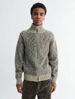 Langærmet HN lynlås cardigan