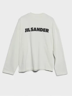 Langærmet T-Shirt i Porcelain