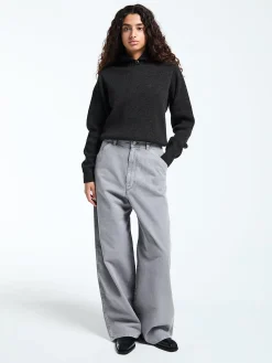 Large Pants in Heather i grå