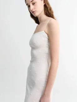 La Robe Maille Plumetis i Off White