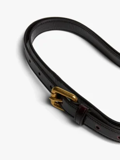 Læder Crossbody Taske i Taupe