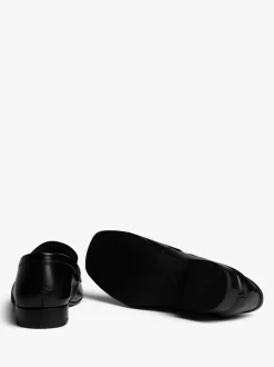 Læder Loafers i Sort