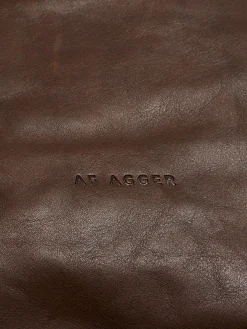 Læder Tote Bag i Brun