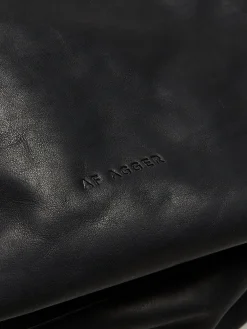 Læder Tote Bag i Sort