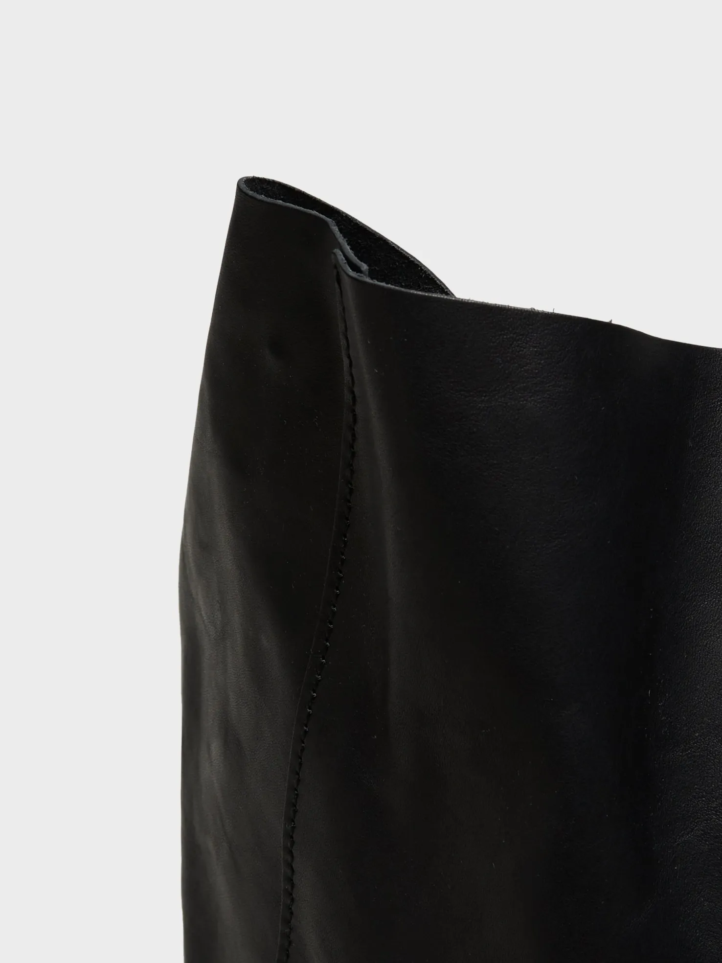 Læder Tote Bag i Sort