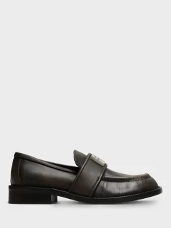 Leather Loafers i Brun