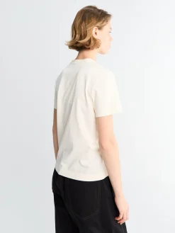 Le Gros Grain Logo T-shirt i Lys Beige