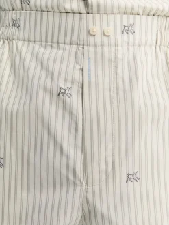 Le Pantalon De Pyjama i Jacquard Lamb Stripes Log
