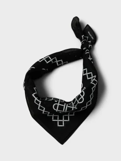 Line Pattern Bandana i Sort