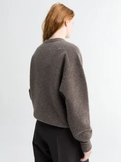 Loch Cashmere V-hals Jumper i Mus