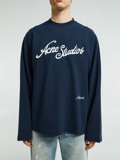 Logo Crewneck i Deep Blue