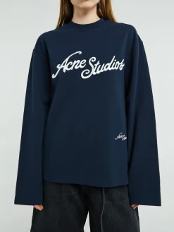 Logo Crewneck i Deep Blue