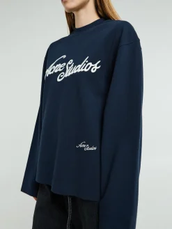 Logo Crewneck i Deep Blue