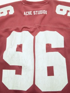 Logo Jersey T-shirt i Falmet Rød