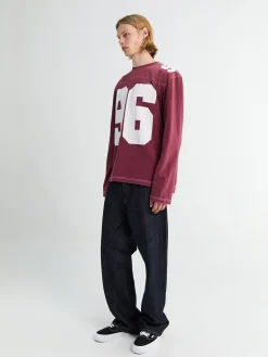 Logo Jersey T-shirt i Falmet Rød