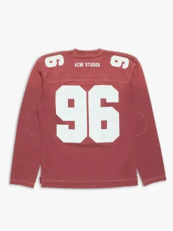Logo Jersey T-shirt i Falmet Rød