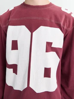 Logo Jersey T-shirt i Falmet Rød
