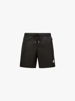 Logo Patch Badeshorts i Sort