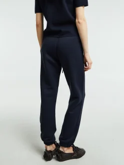 Logo Patch Cotton Fleece Track Pants