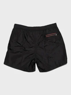 Logo Patch Swim Shorts i Sort