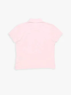 Logo Polo T-shirt i Pale Pink